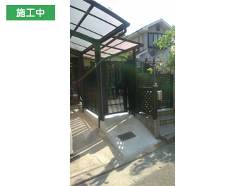 京都市H様邸テラス工事