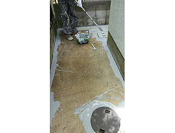 京田辺市I様邸　犬走り部分防水工事