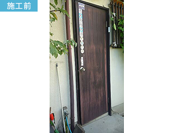 交野市K様邸　勝手口取り替え、雨戸、網戸、サッシの戸車取り替え工事